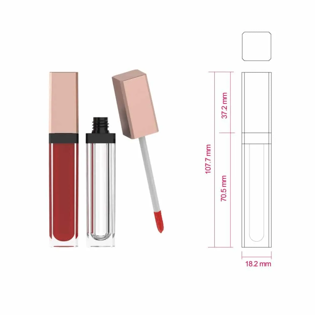 Lucidalabbra opaco a marchio privato e rossetto liquido metallico