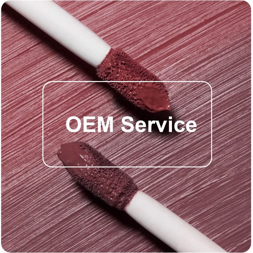 Brilho labial personalizado/batom fosco líquido private label com MOQ pequeno LG0356