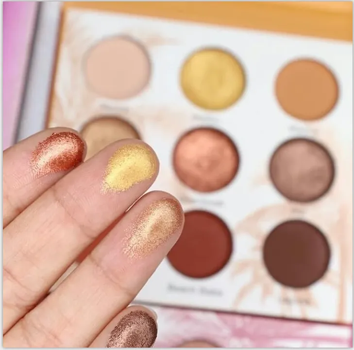 Custom eyeshadow palette with pictures and names 9 colors - ES0417