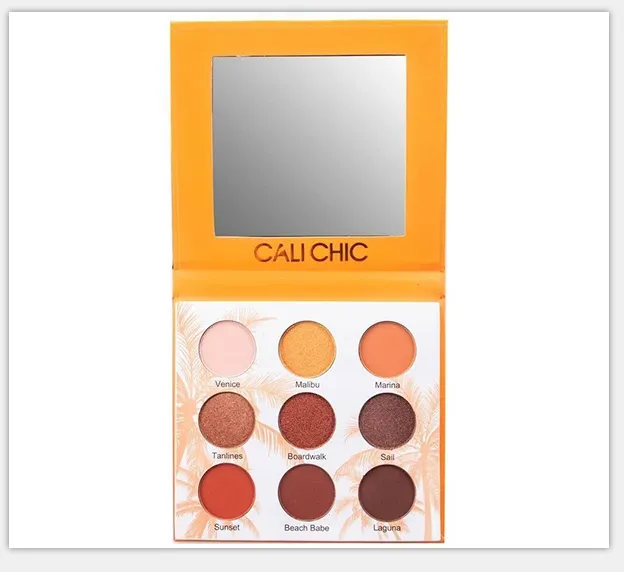 Custom eyeshadow palette with pictures and names 9 colors - ES0417