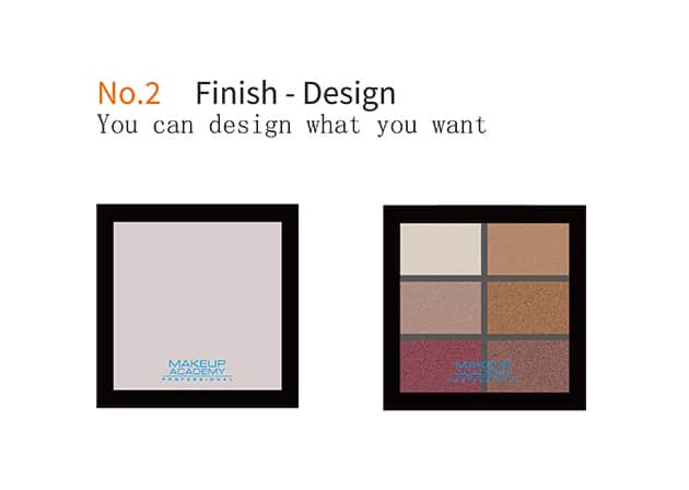 Private label cosmetics eyeshadow service