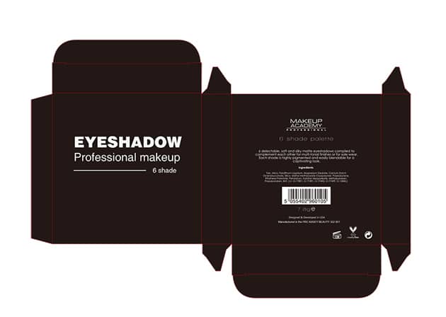 Private label cosmetics eyeshadow service