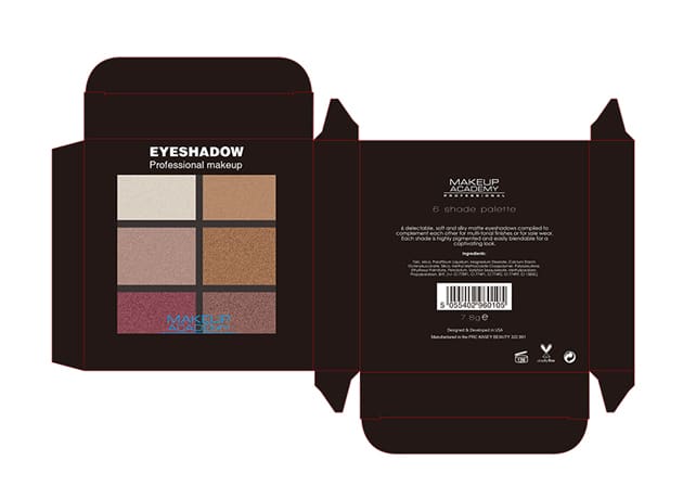 Private label cosmetics eyeshadow service