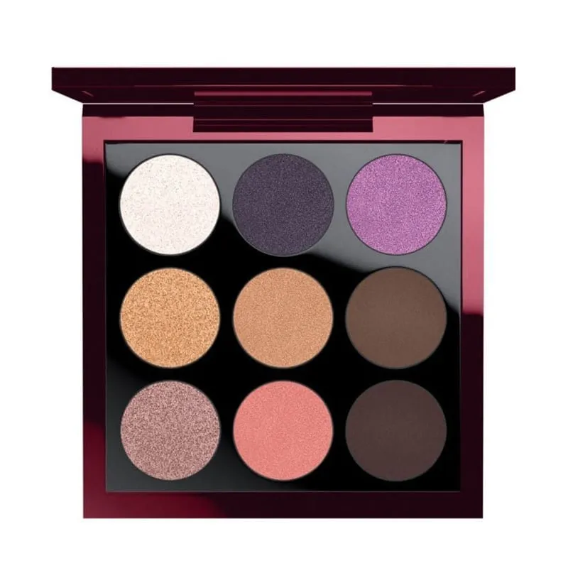 Paleta de sombras de ojos mate y pigmento alto de 9 colores personalizada ES0341