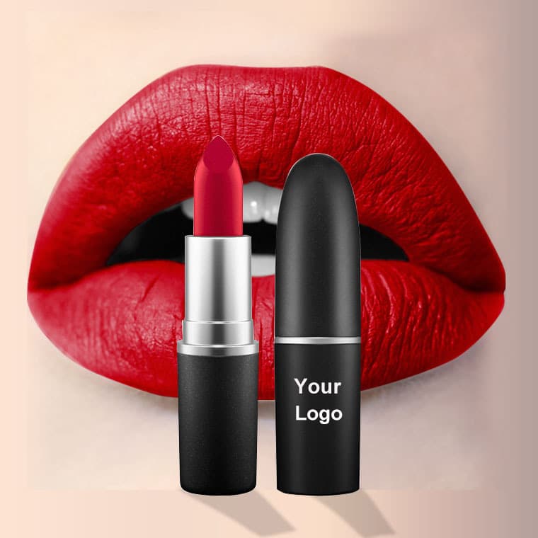 make your own logo matte lipstick private label with small MOQ