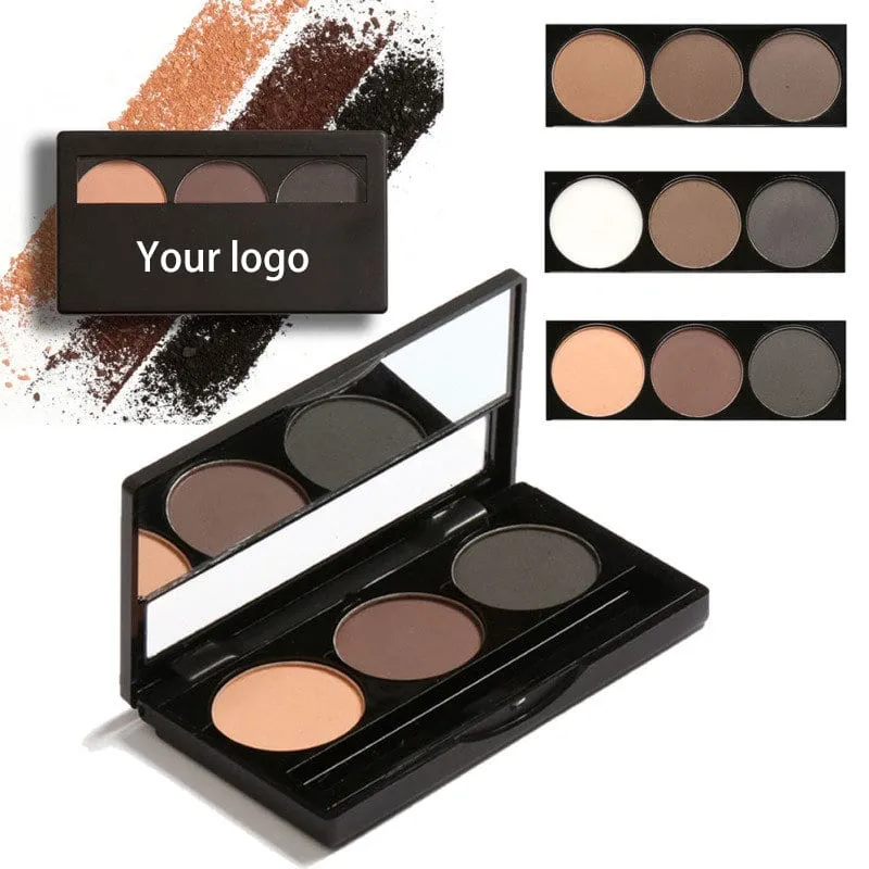 3 colours eyebrow kit private label -ES0161