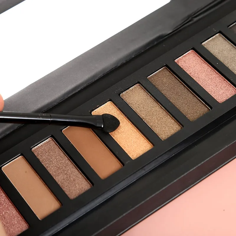 Best selling 12 colors nude eyeshadow palette highly pigment private label - ES0611