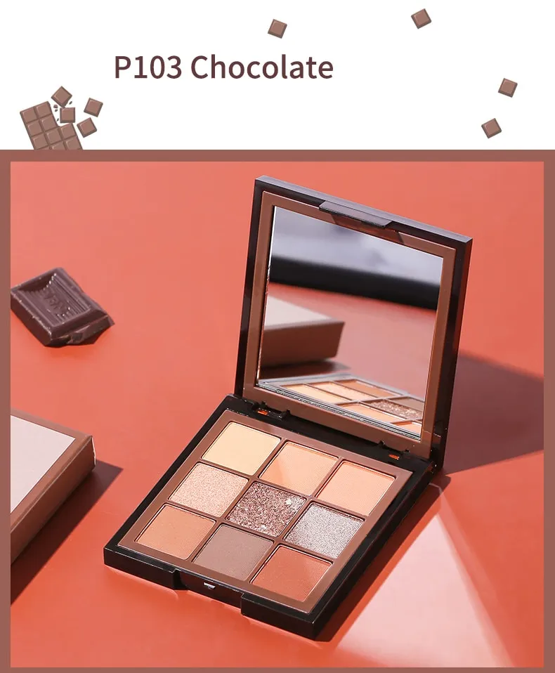 Luxury Eyeshadow Sample Private label High pigment 9 colors -ES0609