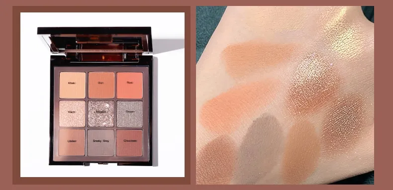 Luxury Eyeshadow Sample Private label High pigment 9 colors -ES0609