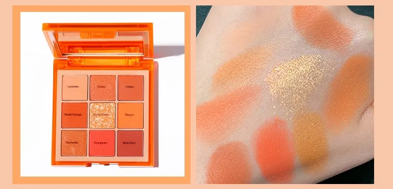 Luxury Eyeshadow Sample Private label High pigment 9 colors -ES0609