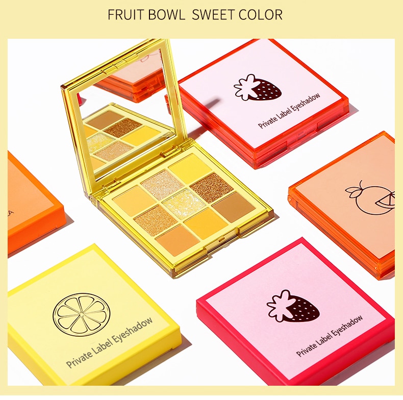 Luxury Eyeshadow Sample Private label High pigment 9 colors -ES0609