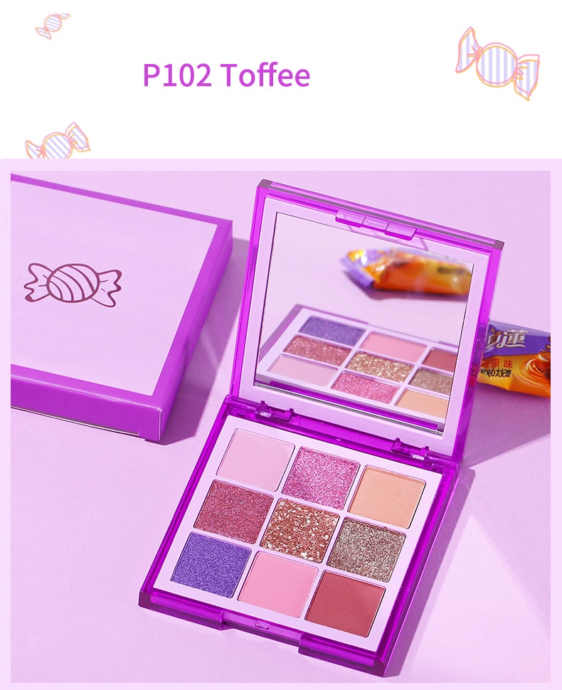 Luxury Eyeshadow Sample Private label High pigment 9 colors -ES0609