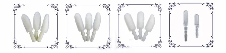Aplicador de pincel de brilho labial personalizado/cabeça de pincel