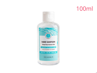Desinfetante para as mãos 100 ml não lavável 75% álcool desinfetante HS002