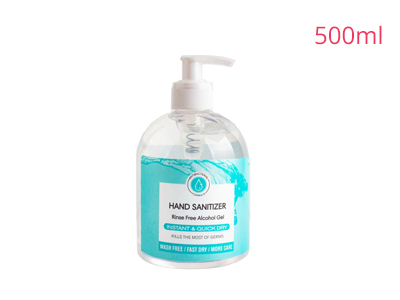 Em estoque desinfetante para as mãos 500ml desinfetante de secagem rápida sem lavagem