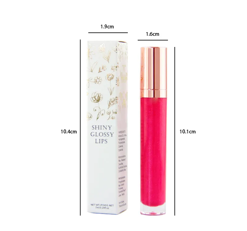 Private label Shiny sheer lip gloss with shimmer - LG0367