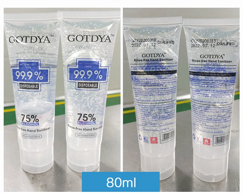 In stock 80ml Hand Sanitizer Gel - HS009