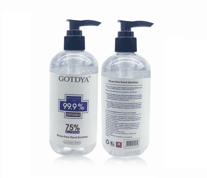 300ml Rinse-free Hand Sanitizer 75% Alcohol In Stock - HS008