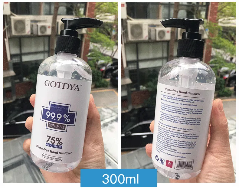 300ml Rinse-free Hand Sanitizer 75% Alcohol In Stock - HS008