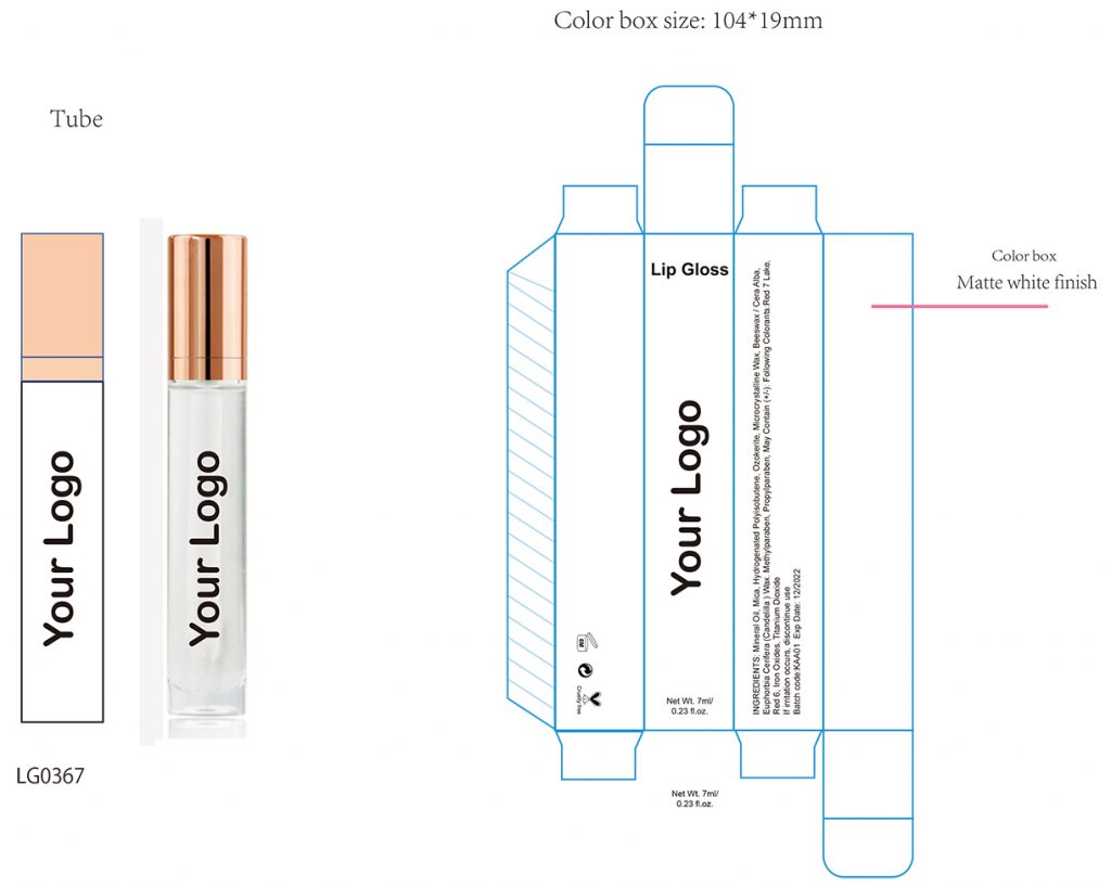 Private label clear lip gloss / transparent lipgloss