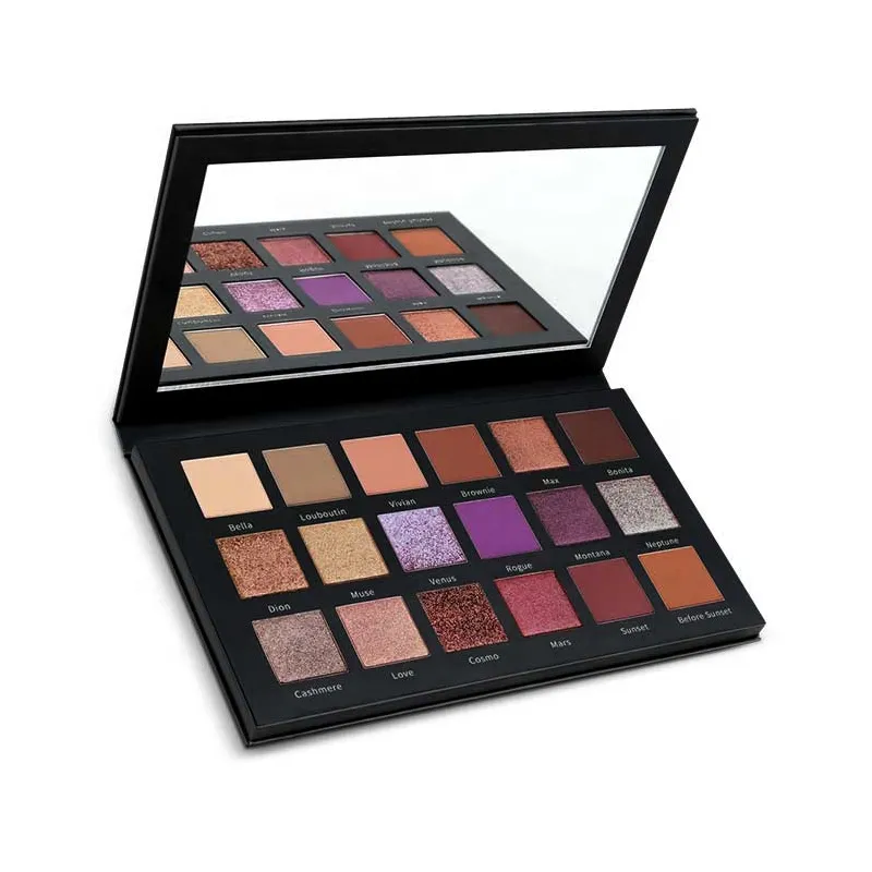 Palette di ombretti ad alta pigmentazione a 18 colori Private Label - ES0612