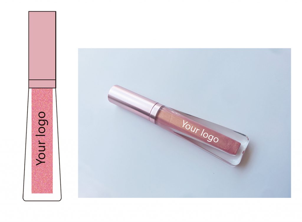 Wholesale sparkly & shimmer lip gloss no label with Rose gold packaging | LG0371 Wholesale sparkly & shimmer lip gloss no label with Rose gold packaging | LG0371