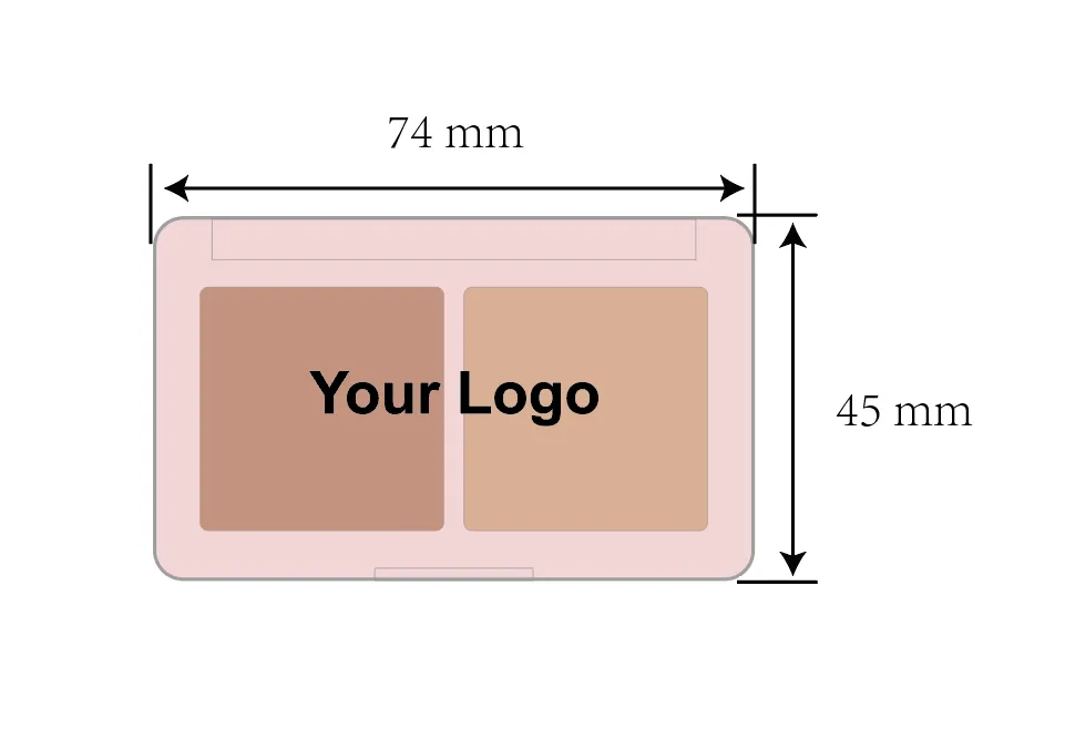 Private label 2 colors Contour Palette - FA0241