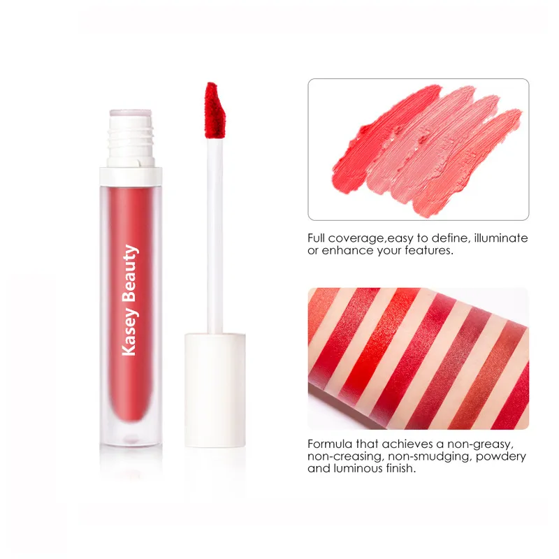 Velvet matte texture liquid lipstick Private label | LG0393