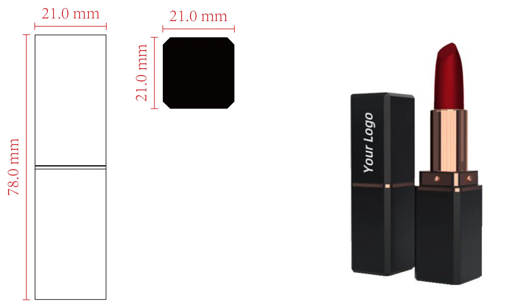Private label hydrating Lipstick - LS0682