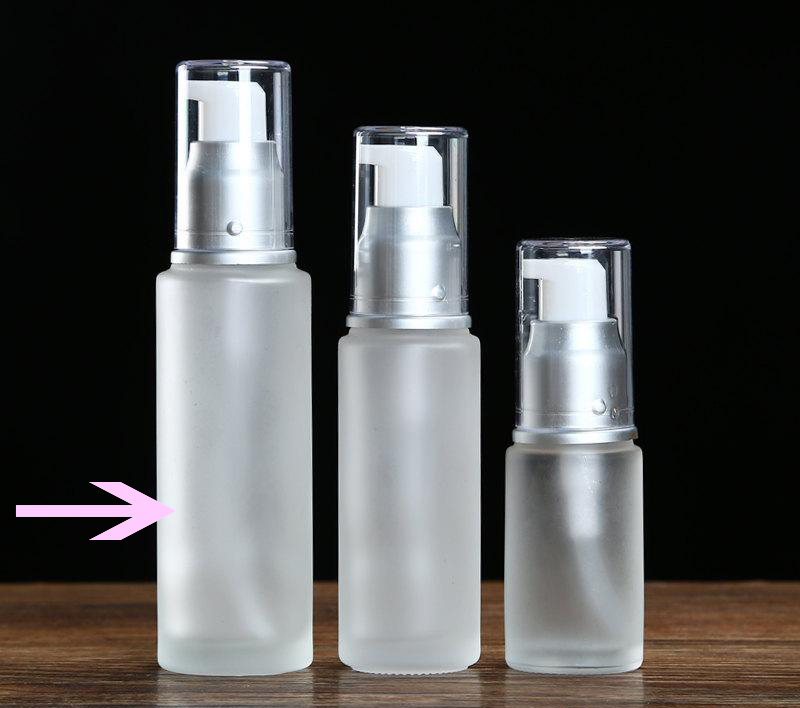 Private label cosmetics - Frosted Glass Containers