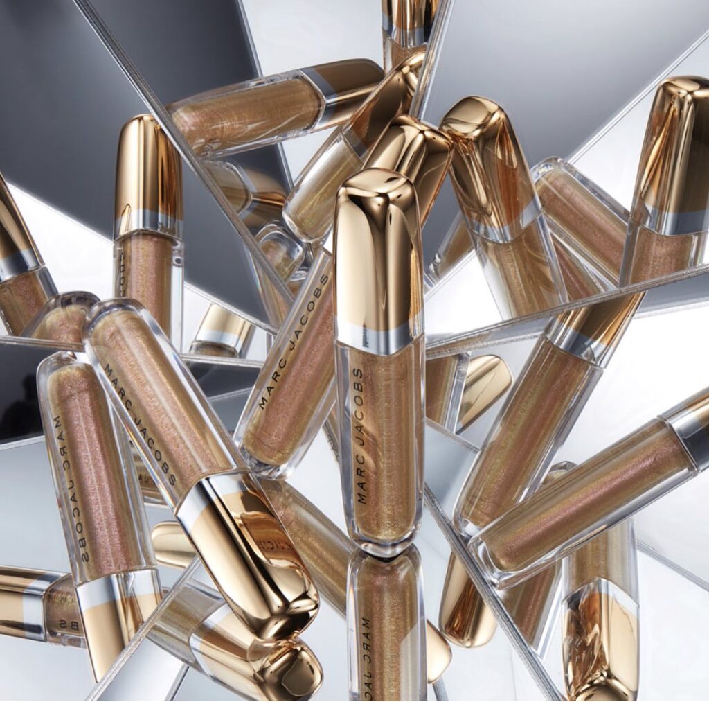 Private label shiny gold finish packaging