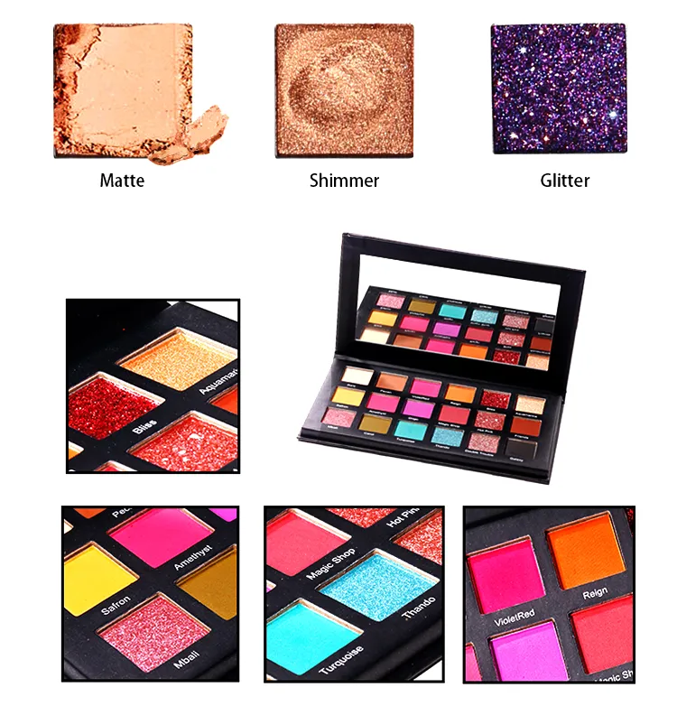 Private Label 18 Colors High Pigment Eyeshadow Palette - ES0617