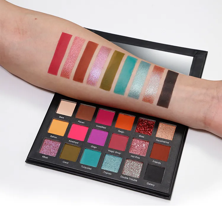 Private Label 18 Colors High Pigment Eyeshadow Palette - ES0617
