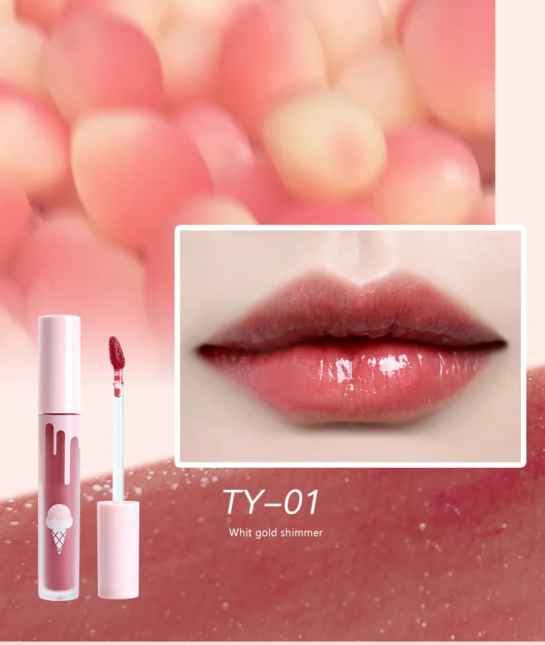 Design de gotejamento Marca própria de brilho labial - LG0400
