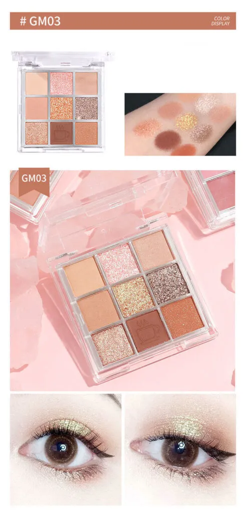 New 9 Colors Eyeshadow Palette Private label | ES0622