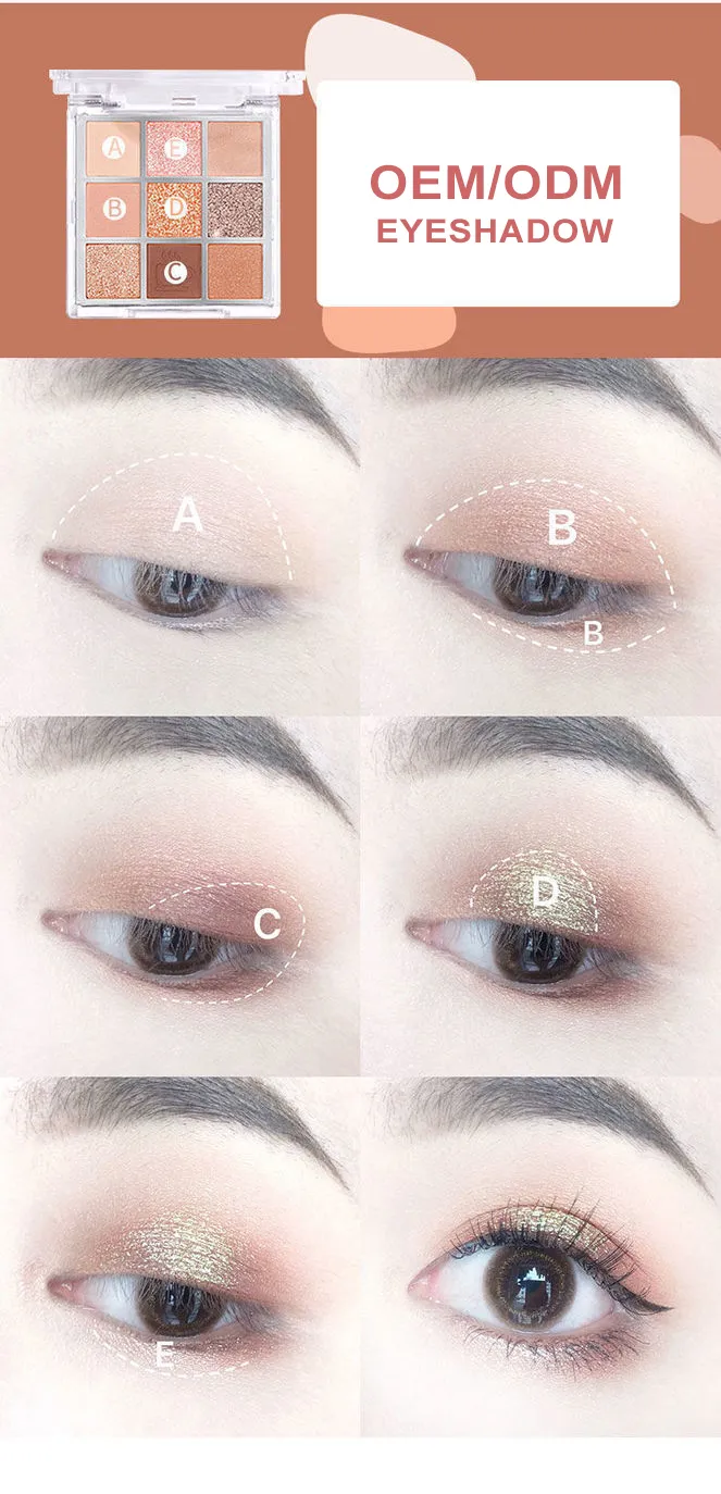 New 9 Colors Eyeshadow Palette Private label | ES0622