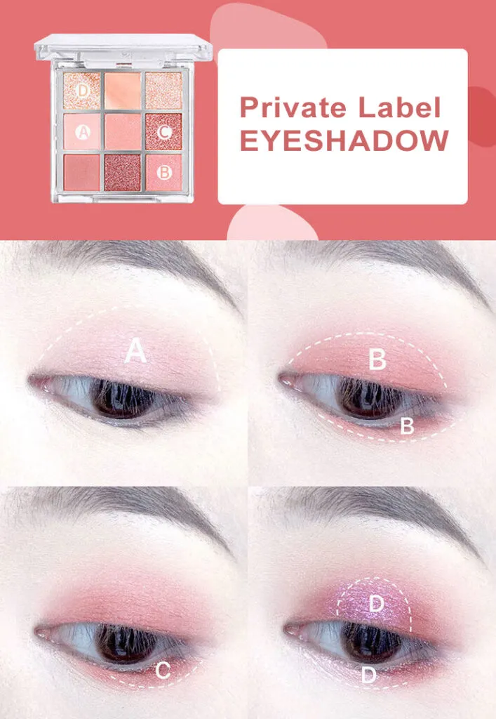 New 9 Colors Eyeshadow Palette Private label | ES0622