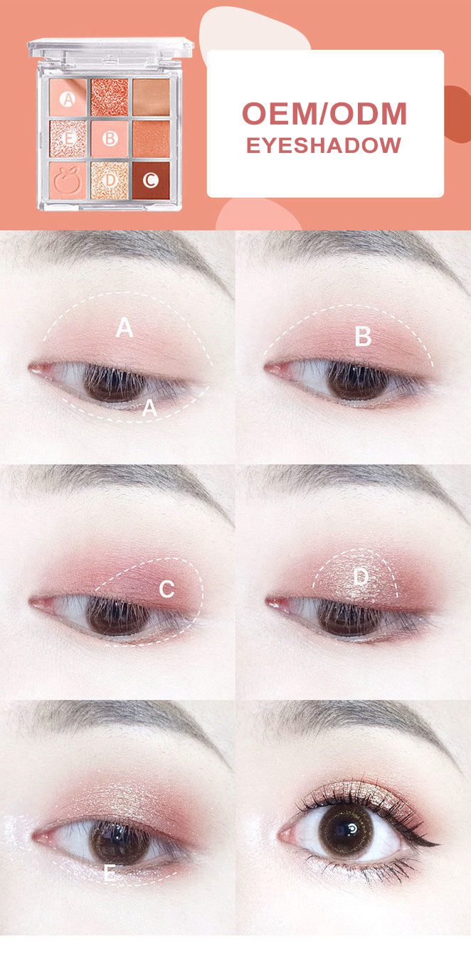 لوحة ظلال العيون 9 ألوان جديدة تسمية خاصة | ES0622 New 9 Colors Eyeshadow Palette Private label | ES0622