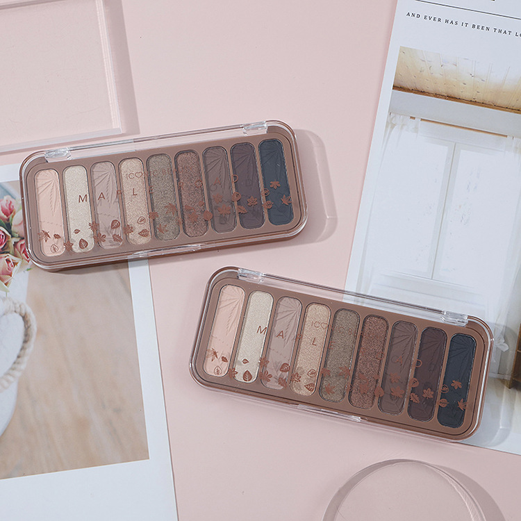Private label 9 colors high pigment eyeshadow palette