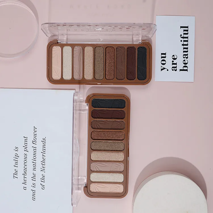 Private label 9 colors high pigment eyeshadow palette  | ES0623