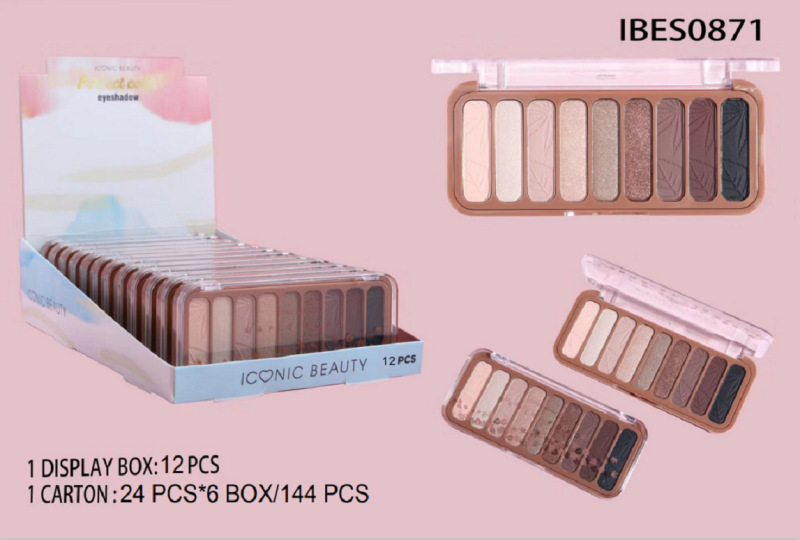 Private label 9 colors high pigment eyeshadow palette