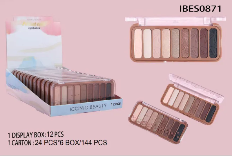 Private label 9 colors high pigment eyeshadow palette  | ES0623