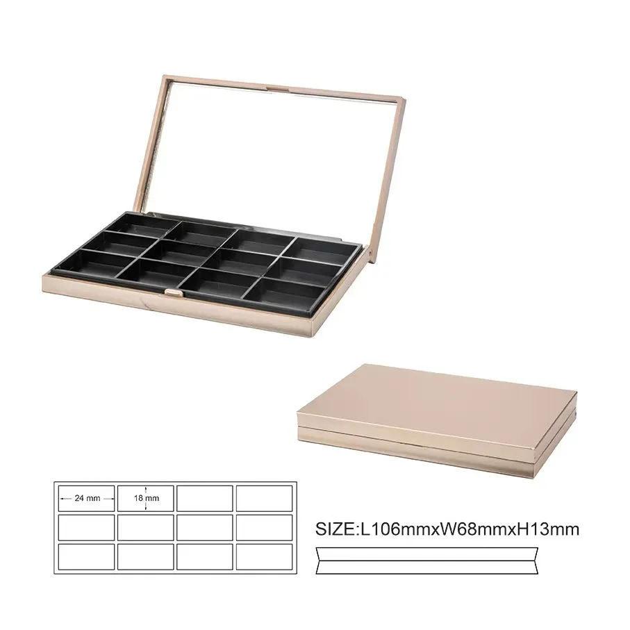 Custom eyeshadow palette with logo - 12 colors packaging | ES0629