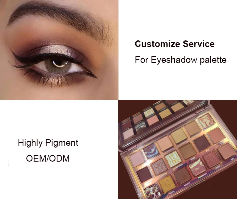 Crie sua própria paleta de sombras de design - embalagem de 18 cores | ES0630