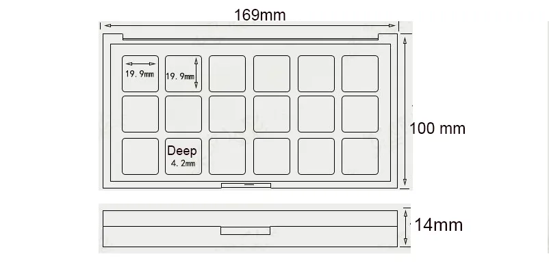 Crie sua própria paleta de sombras de design - embalagem de 18 cores | ES0630