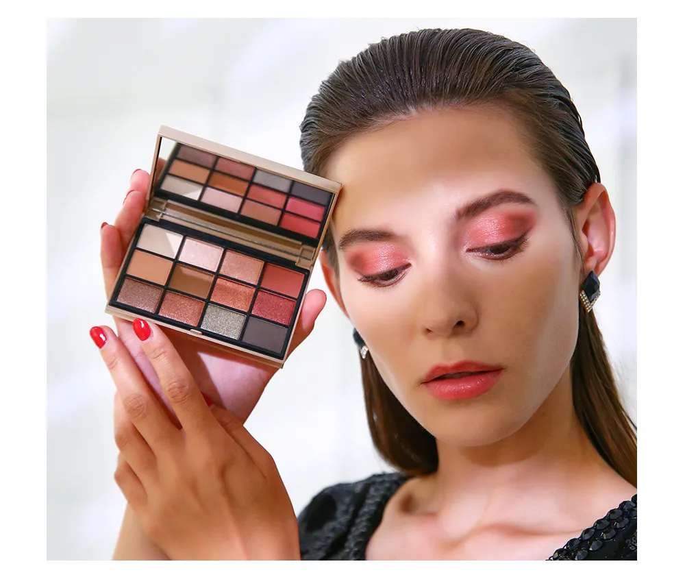Custom eyeshadow palette with logo - 12 colors packaging | ES0629
