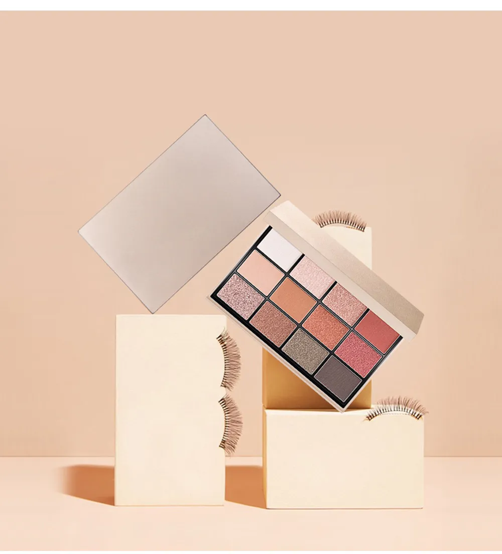 Custom eyeshadow palette with logo - 12 colors packaging | ES0629