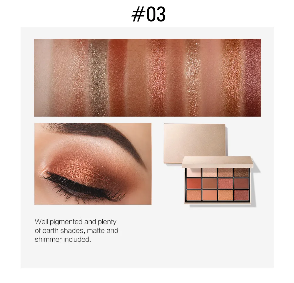 Custom eyeshadow palette with logo - 12 colors packaging | ES0629