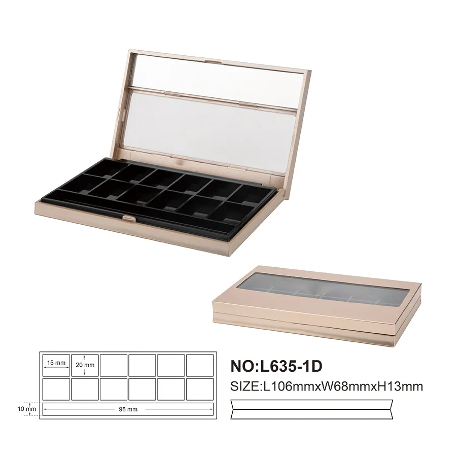 Custom eyeshadow palette with logo - 12 colors packaging | ES0629
