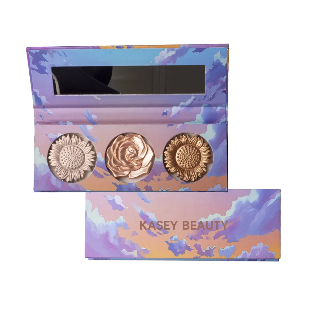 Private Label Creative 3D Powder makeup palette (Highlighter & Bronzer & Blusher) - FA0275